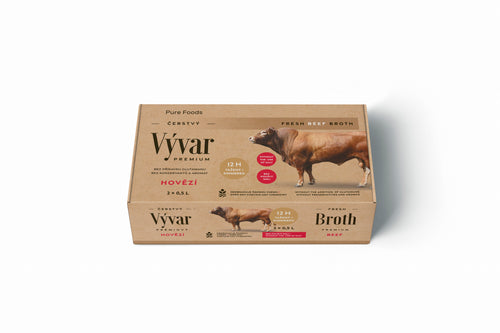 Čerstvý hovězí vývar Pure Foods