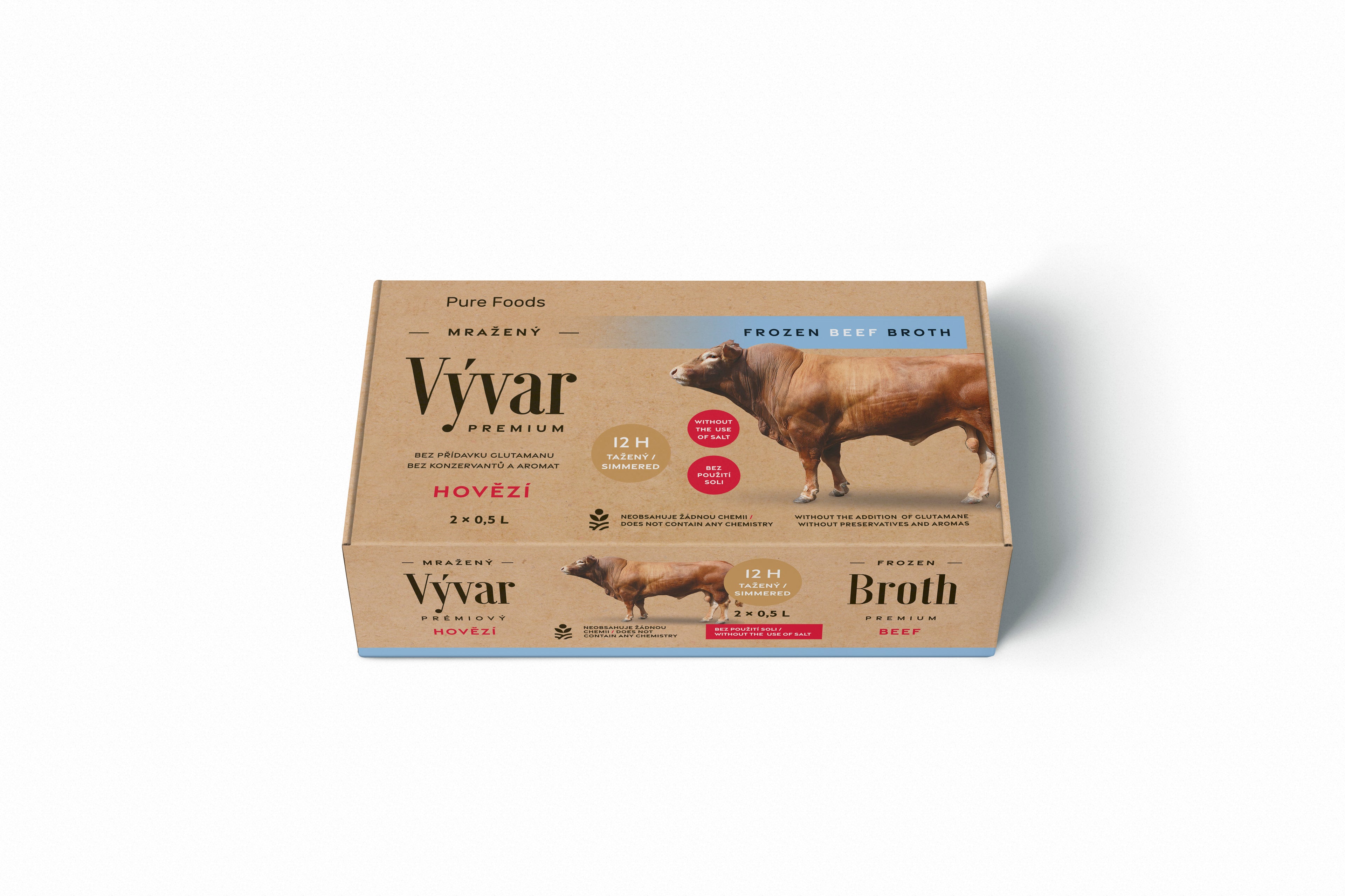 Mražený hovězí vývar Pure Foods