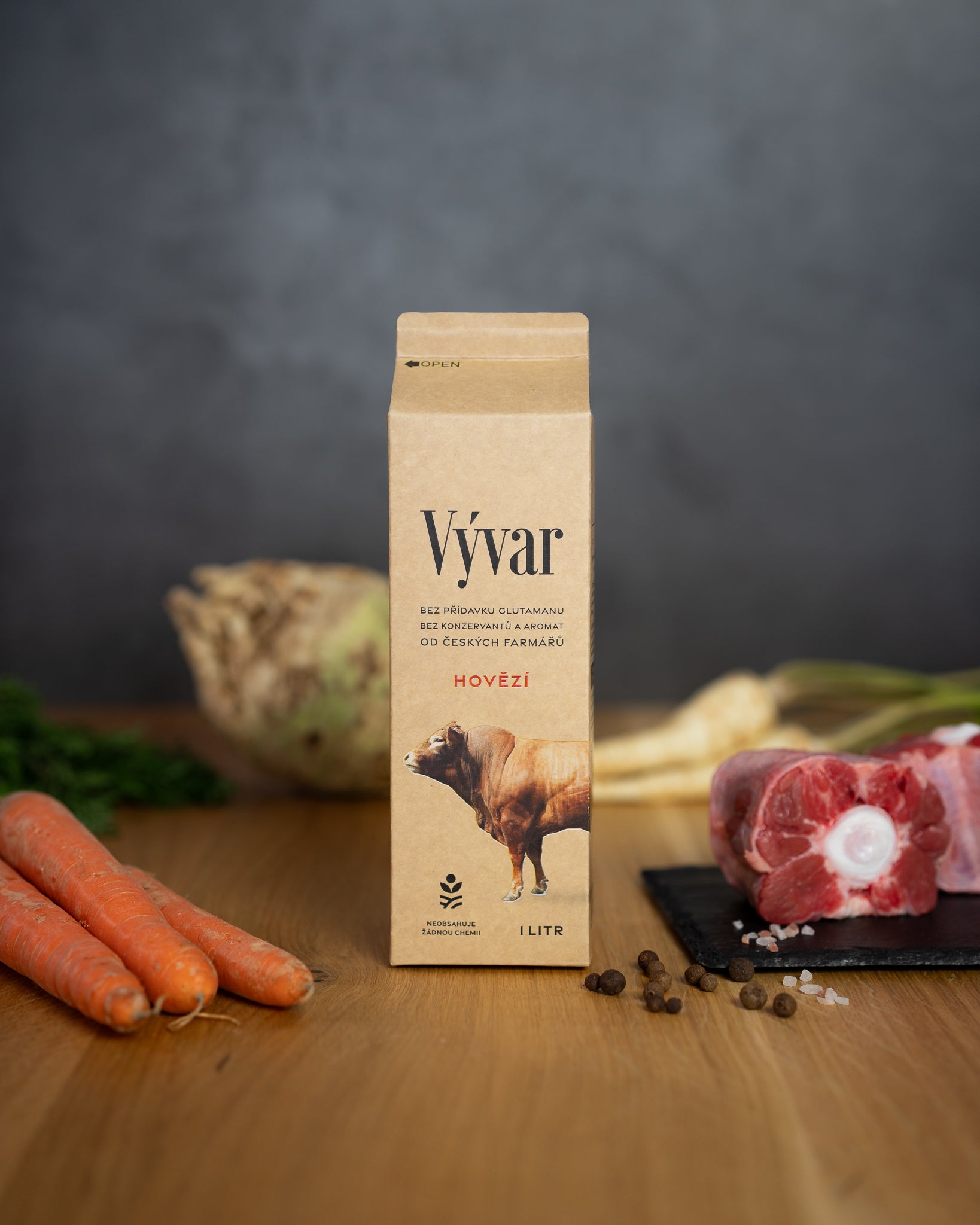 Čerstvý hovězí vývar Pure Foods