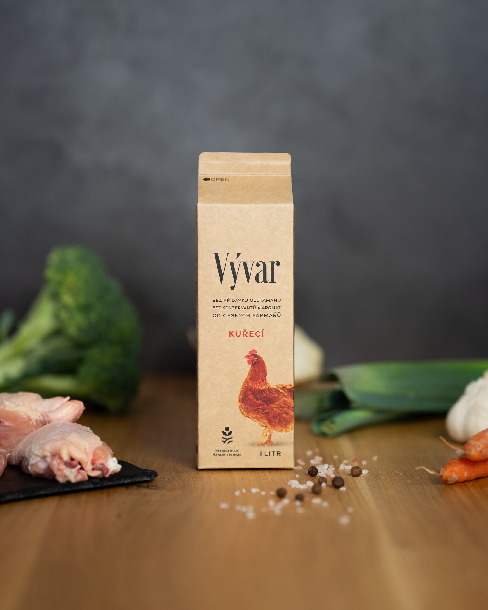 Čerstvý kuřecí vývar Pure Foods